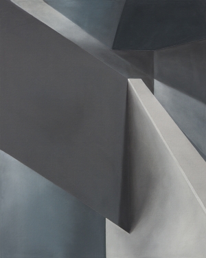 Brutalismus, 40 x 50 cm, Acryl und Öl auf bespannter Malpappe, 2018