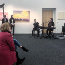 Luisa Funkenstein spielt zur Preisverleihung